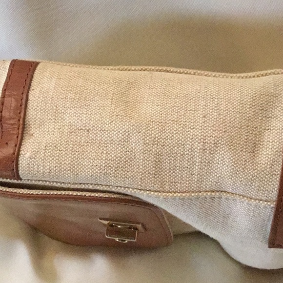 Etienne Aigner Brown and Cream Crossbody Bag - Picture 6 of 8